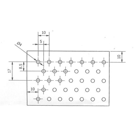 Aluminum punched orifice plate 